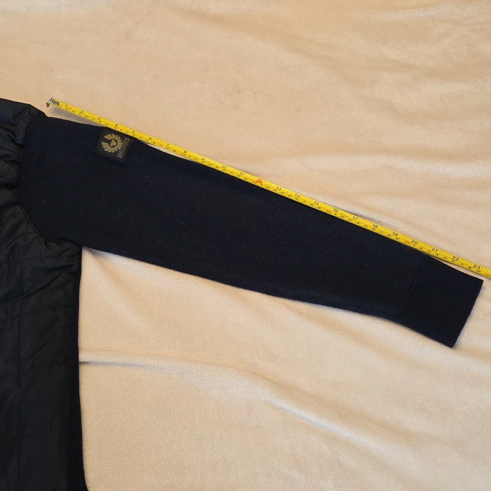 GUC Men's Belstaff Zip-Up Navy Sweater. Size Medium - Picture 7 of 8